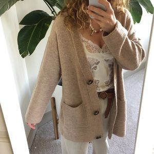 Mango wool blend cardigan